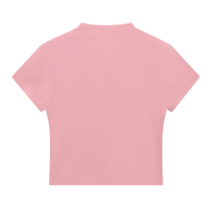 Essential GET LOST  Sig Slim Fit Mock Neck Tee