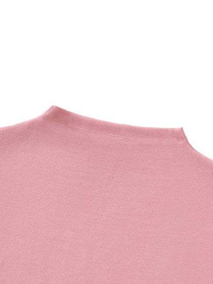 Essential GET LOST  Sig Slim Fit Mock Neck Tee